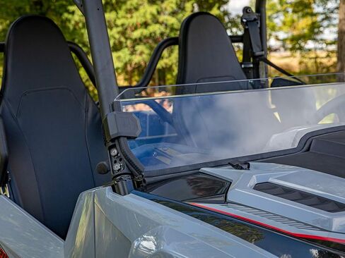 SuperATV نصف زجاج أمامي مقاوم للخدش لعام 2021+ Yamaha Wolverine RMAX 2 / RMAX 4 | تركيب سهل | بولي كربونات بسمك 1/4 بوصة أقوى 250 مرة من الزجاج in Kuwait