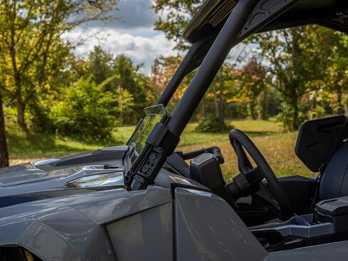 SuperATV نصف زجاج أمامي مقاوم للخدش لعام 2021+ Yamaha Wolverine RMAX 2 / RMAX 4 | تركيب سهل | بولي كربونات بسمك 1/4 بوصة أقوى 250 مرة من الزجاج in Kuwait
