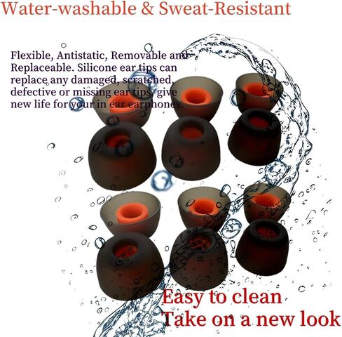 12PCS Eartips for June 230NC TWS/Tune 125TWS /Tune 130NC TWS Free X Soft Silicone Eargels Secure fit for JBL Tune TWS Earbuds Ear Tips Noise-Isolating Washable 6 Pairs in a Box, SML (Blue) in Saudi Arabia