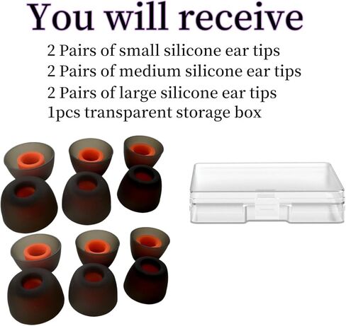 12PCS Eartips for June 230NC TWS/Tune 125TWS /Tune 130NC TWS Free X Soft Silicone Eargels Secure fit for JBL Tune TWS Earbuds Ear Tips Noise-Isolating Washable 6 Pairs in a Box, SML (Blue) in Saudi Arabia