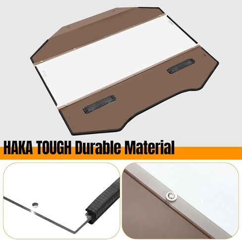 HAKA TOUGH Front Full Windshield for Can-Am Maverick R Accessories 2024+, Hard Coated Poly Vented front Window Windscreen with Adjustable Vents for Can Am Maverick R MAX X RS 2024+ in Kuwait