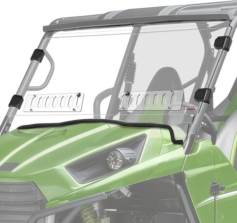 StarknightMT Windshield Scratch-Resisatant Compatible with 2014 2015 Kawasaki Teryx 800/2012 2013 Teryx 4 750 Vent Full Windshield Accessories Clear Front Window Used with Most Roof in Kuwait