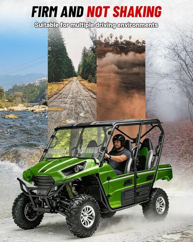 StarknightMT Windshield Scratch-Resisatant Compatible with 2014 2015 Kawasaki Teryx 800/2012 2013 Teryx 4 750 Vent Full Windshield Accessories Clear Front Window Used with Most Roof in Kuwait