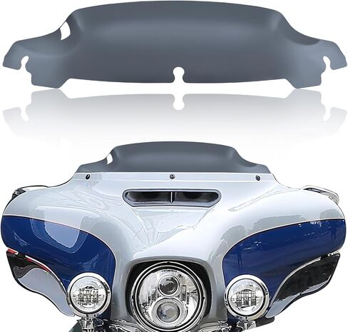 Smoke 4.5"Motorcycle Wave Windshield Windscreen Compatible for Harley 2014-2023 Harley Davidson Touring Street Glide/Electra Glide/Ultra Limited/Tri Glide FLHT FLHX FLHXS FLHTK in Saudi Arabia