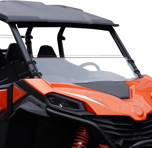 KIWI MASTER Half Windshield for 2023-2026 CFMOTO ZForce 950 Sport/800 Trail Accessories, Hard Coat Poly Front Window, Heavy Duty Polycarbonate, Scratch Resistant in Kuwait