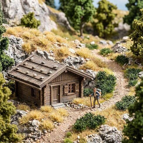 56Pcs Miniature Green Bushy Tufts, Static Grass Tuft Model, Lowland Shrubs Tuft, Terrain Model Kit for Train Landscape Railroad Scenery Models Gaming, Diorama Supplies, Scene Accessories in Saudi Arabia