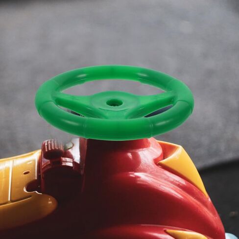 Garneck Kids Steering Wheel Toy: 6.48 Inch Plastic Replacement Steering Wheel for Toy Cars Stroller Bumper Car Playground Playset Toddler Interactive Driving Accessory in Kuwait