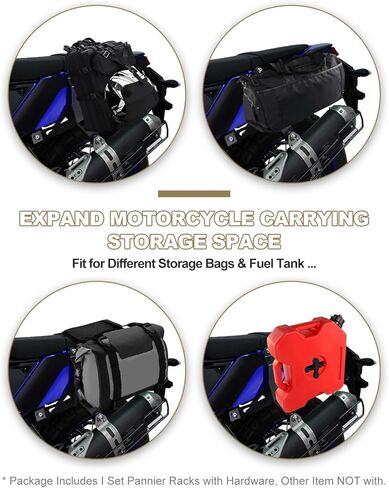 Side Pannier Racks Compatible with DR650 1996-2025 DR 650 Saddlebag Support Bracket Racks Motorcycle Side Carrier Luggage Rack in Kuwait