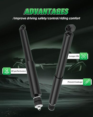 SCITOO Rear Shocks Set of 2 for M-ustang, Shocks Absorbers and Struts Fits 2005 2006 2007 2008 2009 2010 2011 2012 2013 2014 for Ford M-ustang Amortiguadores in Kuwait