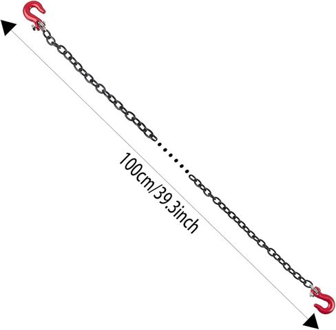 100cm RC Metal Trailer Chain with Tow Hooks Decoration Accessories for 1/10 RC Crawler Axial SCX10 Traxxas TRX4 TRX6 RC4WD D90 Tamiya CC01 Scale Bashing Rescue Parts in Kuwait