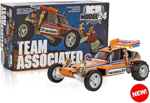 Team Associated 20200 RC10 Model 24 Classic Kit 1/24 Scale Electric Off-Road Buggy with Independent Suspension and Aluminum Chassis in Kuwait