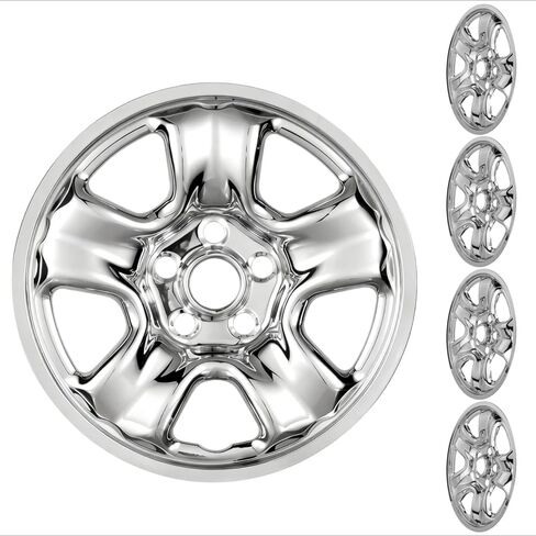 16 Inch Wheel Skins Compatible with 2012-2016 Honda CR-V Factory Steel Wheels, Snap-On Wheel Covers, Durable ABS Replacement Hubcaps Set of 4 (Black) in Saudi Arabia