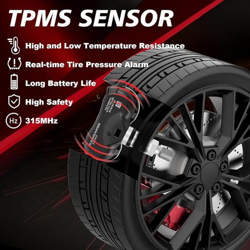 مستشعر مراقبة ضغط الإطارات المبرمج مسبقًا مناسب لـ: -Honda 2005-2014 Civic 2011-2015 CR-Z 2011-2017 Odyssey 2009-2011 Element 2010-2014 Insight 4PCS 315MHz OE-42753TR0A81 42753-TR3-A81 in Kuwait