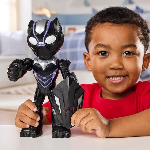 Marvel Iron Man and His Awesome Friends Supersized Black Panther Action Figure, 9-Inch (22.8 CM) Super Hero Toys for Kids, Ages 3+ in Kuwait