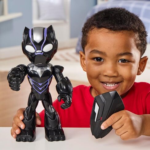 Marvel Iron Man and His Awesome Friends Supersized Black Panther Action Figure, 9-Inch (22.8 CM) Super Hero Toys for Kids, Ages 3+ in Kuwait