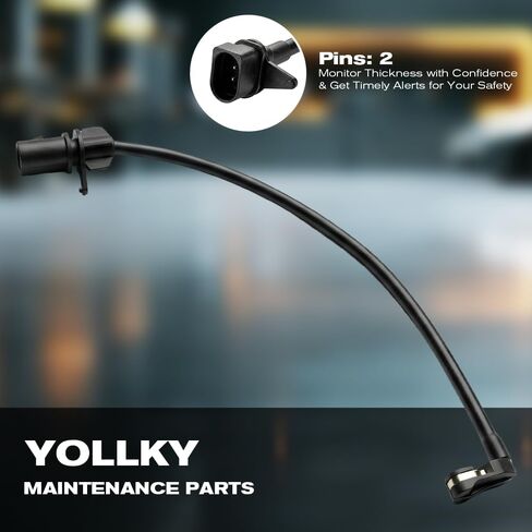 Front Brake Pad Wear Sensor for Audi A4 2009-2015, A5 2010-2014, A6 2012-2014, Audi S4 2010-2015 | Brake Pad Wear Indicators Replaces OE# 8T0907637 | 2-Pack in Kuwait