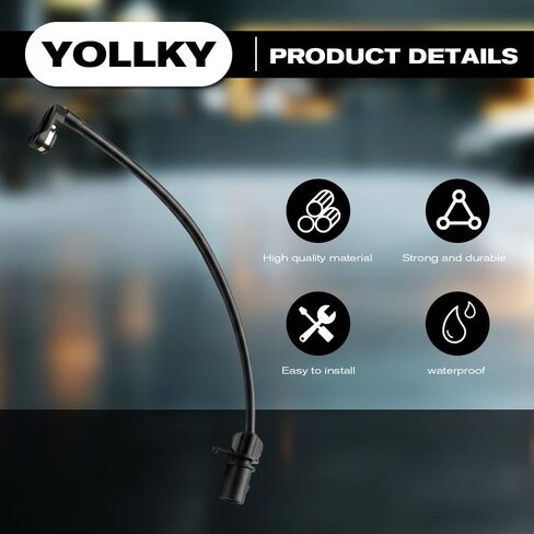 Front Brake Pad Wear Sensor for Audi A4 2009-2015, A5 2010-2014, A6 2012-2014, Audi S4 2010-2015 | Brake Pad Wear Indicators Replaces OE# 8T0907637 | 2-Pack in Kuwait