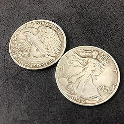 ZQION Magnetic Walking Liberty Half Dollar (Super Strong, Brass) Magic Tricks Coin Magic Close Up Illusions Magic Accessories Props in Saudi Arabia