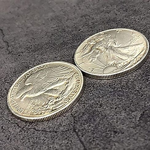ZQION Magnetic Walking Liberty Half Dollar (Super Strong, Brass) Magic Tricks Coin Magic Close Up Illusions Magic Accessories Props in Saudi Arabia