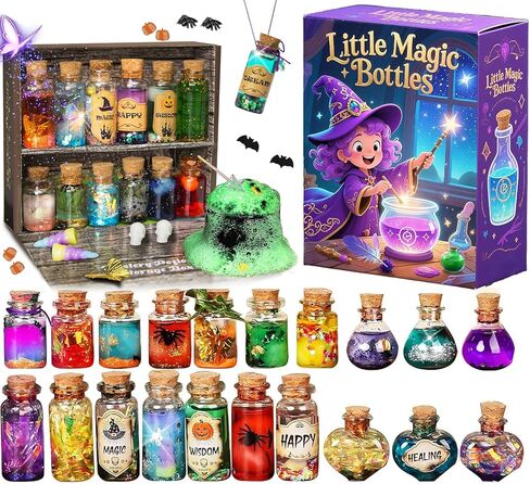Fairy Magic Potion Kit for Kids, Magical Workshop Craft Kits 20 Bottles, Christmas Decorations Birthday Gifts for Girls and Boys 6 7 8 9 10 11 12+Years Old Families Party Indoor Outdoor in Saudi Arabia