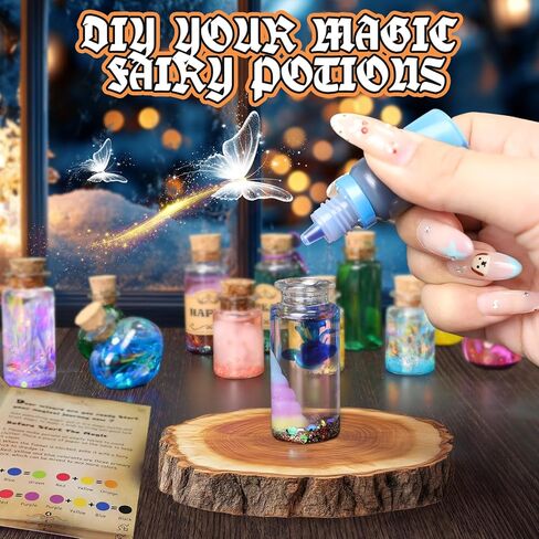 Fairy Magic Potion Kit for Kids, Magical Workshop Craft Kits 20 Bottles, Christmas Decorations Birthday Gifts for Girls and Boys 6 7 8 9 10 11 12+Years Old Families Party Indoor Outdoor in Saudi Arabia