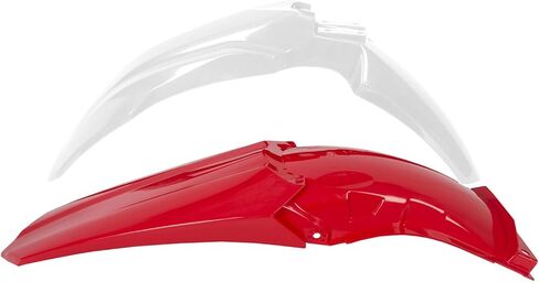 مجموعة أدوات بلاستيكية من ECOTRIC متوافقة مع مجموعة هدايا Honda CR125R CR250R موديل 2002-2007 باللونين الأحمر والأبيض in Kuwait