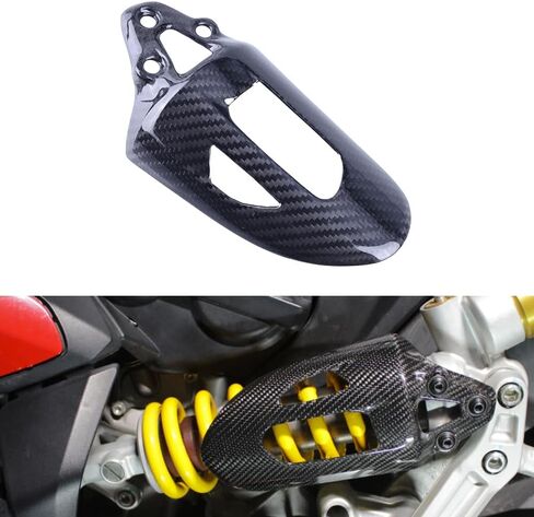 MC 100% 3K من ألياف الكربون الحقيقية واقي الصدمات الخلفي مناسب لـ Ducati 899 959 1199 1299 Panigale V2 لامع من نسيج التويل للدراجات النارية قطع غيار قلنسوة الدراجة النارية in Kuwait