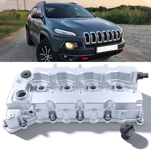 غطاء صمام المحرك الألومنيوم مع حشية 05047517AL 05047520AE، مناسب لسيارة جيب شيروكي 2014-2017، رينيجيد 2015-2018، كومباس 2017-2018، لسيارة دودج دارت 2013-2016، كرايسلر 200 2015-2017، فيات 500X in Kuwait