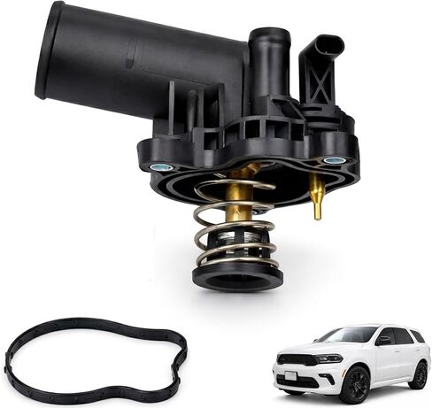 Aluminum Engine Coolant Thermostat Housing Assembly Compatible with Chevy Silverado Tahoe Suburban Express Avalanche GMC Sierra Yukon Savana Cadillac Escalade Replace 12600172 ‎902-2836 524KT 1511057 in Kuwait