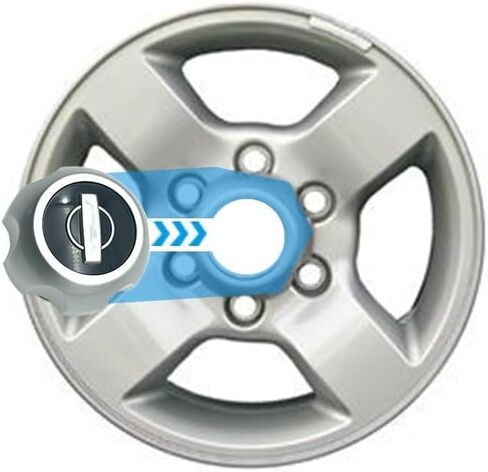 4X غطاء عجلة السيارة غطاء مركز المحور 16 بوصة 40315-7Z100 متوافق مع فرونتير إكستيرا 00-04 in Kuwait
