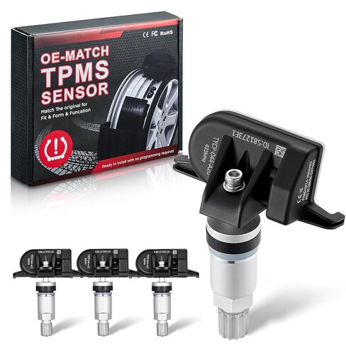 مجموعة مستشعر TPMS 433 ميجاهرتز مكونة من 4 نظام لمراقبة ضغط الإطارات - متوافق مع شيفروليه سيلفرادو جي إم سي سييرا كاديلاك XT5 بويك إنكليف - استبدال 13516165 13598773 13522631 in Kuwait