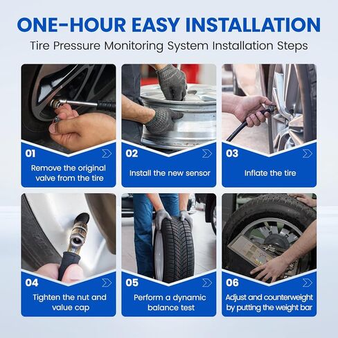مجموعة مستشعر TPMS 433 ميجاهرتز مكونة من 4 نظام لمراقبة ضغط الإطارات - متوافق مع شيفروليه سيلفرادو جي إم سي سييرا كاديلاك XT5 بويك إنكليف - استبدال 13516165 13598773 13522631 in Kuwait