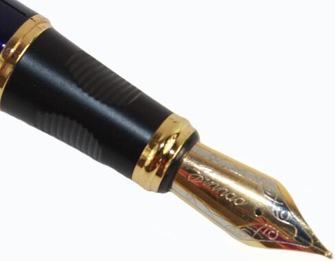 Gullor 450 Blue with Carving Lines Fountain Pen Medium Nib in Kuwait