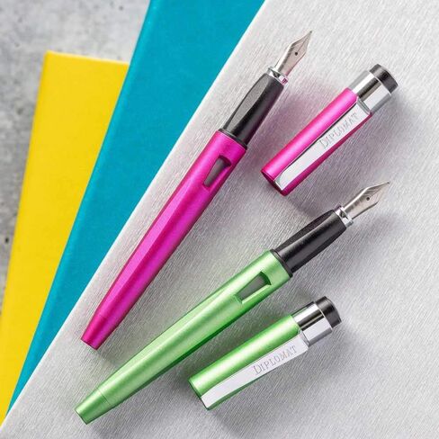 Diplomat D40908023 Magnum Lime Green Resin Fountain Pen, Fine Nib in Kuwait