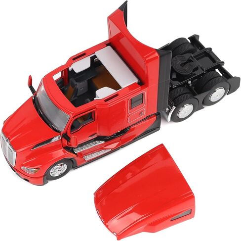جرار ترادفي بمقياس 1:50 من Kenworth T680 مقاس 76 بوصة ذو سقف مرتفع (إصدار أحمر أفعواني) - سلسلة النقل | نموذج دييكاست بمقياس 1:50 قابل للجمع 71132 in Saudi Arabia