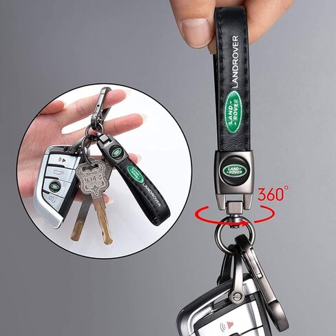 Car Keychain with Tire Valve Stem Caps Set for Land Rover Discovery Range Rover Sport Defender Land Cruiser LR2 3 4, 4 Pcs Metal Valve Stem Covers & Car Key Ring Combo, Auto Accessories in Saudi Arabia