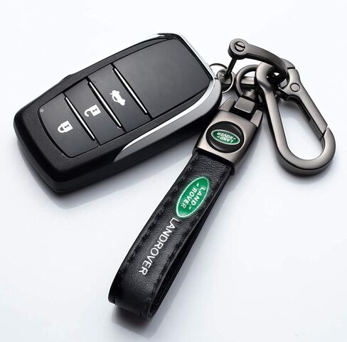 Car Keychain with Tire Valve Stem Caps Set for Land Rover Discovery Range Rover Sport Defender Land Cruiser LR2 3 4, 4 Pcs Metal Valve Stem Covers & Car Key Ring Combo, Auto Accessories in Saudi Arabia