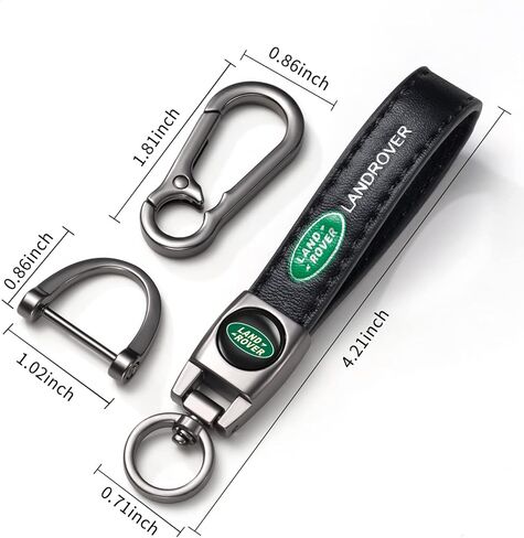 Car Keychain with Tire Valve Stem Caps Set for Land Rover Discovery Range Rover Sport Defender Land Cruiser LR2 3 4, 4 Pcs Metal Valve Stem Covers & Car Key Ring Combo, Auto Accessories in Saudi Arabia