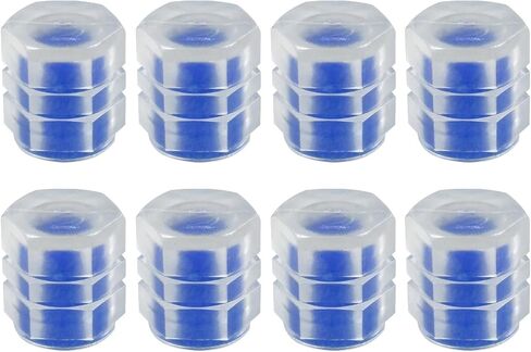 8PCS Fluorescent Tire Valve Stem Caps, Tire Valve Covers, Luminous Auto Wheel Air Valve Caps, Corrosion Resistant Leak-Proof Wheel Valve Cover Universal for Car, Truck, Bike (Yellow) in Kuwait