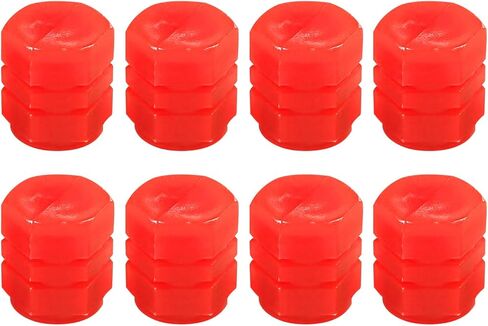 8PCS Fluorescent Tire Valve Stem Caps, Tire Valve Covers, Luminous Auto Wheel Air Valve Caps, Corrosion Resistant Leak-Proof Wheel Valve Cover Universal for Car, Truck, Bike (Yellow) in Kuwait