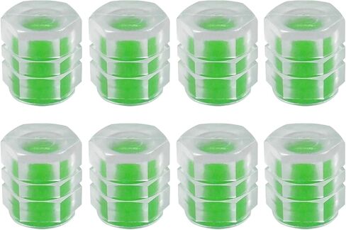 8PCS Fluorescent Tire Valve Stem Caps, Tire Valve Covers, Luminous Auto Wheel Air Valve Caps, Corrosion Resistant Leak-Proof Wheel Valve Cover Universal for Car, Truck, Bike (Yellow) in Kuwait