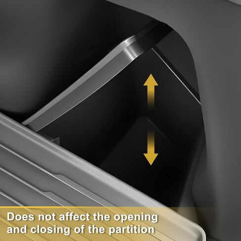 Trunk Storage Bins with Lids Custom Fit 2025 2026 Tesla Model Y Juniper 5 Seater, 2PCS Waterproof TPE Rear Side Cargo Organizer Boxes with Anti-Slip ABS Covers, Black in Saudi Arabia