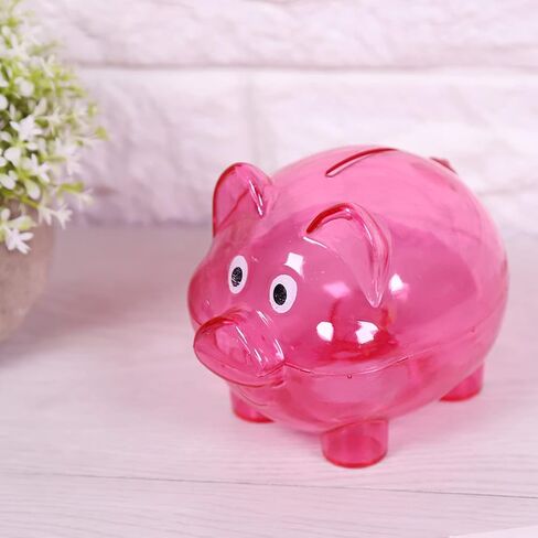 Piggy Bank, Resin Money Bank, Children's Toy Gift Savings Jar, Bank for Girls and Boys, Practical Gifts for Birthday, Christmas, Babys Shower(Rose Pink) in Kuwait