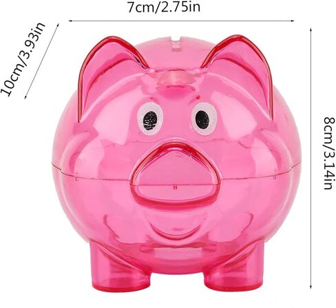 Piggy Bank, Resin Money Bank, Children's Toy Gift Savings Jar, Bank for Girls and Boys, Practical Gifts for Birthday, Christmas, Babys Shower(Rose Pink) in Kuwait