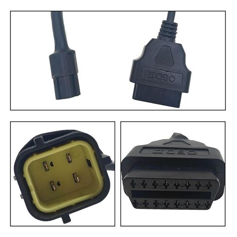 كابل محول obd2 3824-26، مناسب لمركبات KUBOTA 4 Pin obd2 16pin إلى obd1 4pin obdii موصل تشخيص السيارة متوافق مع الماسح الضوئي التشخيصي obd ii، استبدل 3824-26 382426 in Kuwait