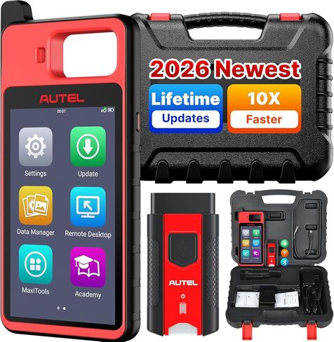 Autel Scanner MaxiIM KM100 (X), 2026 OBD2 Car Diagnostic Tool, V200 Wireless BT OBDII Scan Tool with Lifetime Free Updates, 700+ Models, 2GB & 64GB Android 9.0, for Home Mechanics & DIYers in Saudi Arabia
