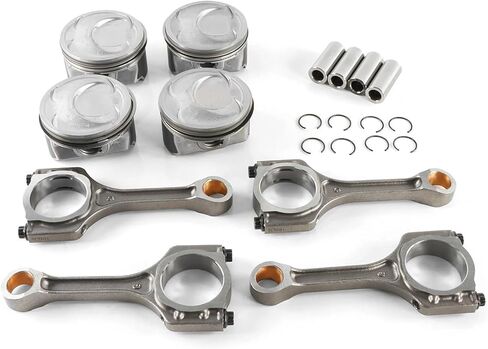 Engine Connecting Rods Pistons Rings Set 23040-2G500 23410-2G500 Compatible For KIA Optima Sorento Compatible For HYUNDAI Sonata 2.4L 2359CC L4 DOHC in Saudi Arabia