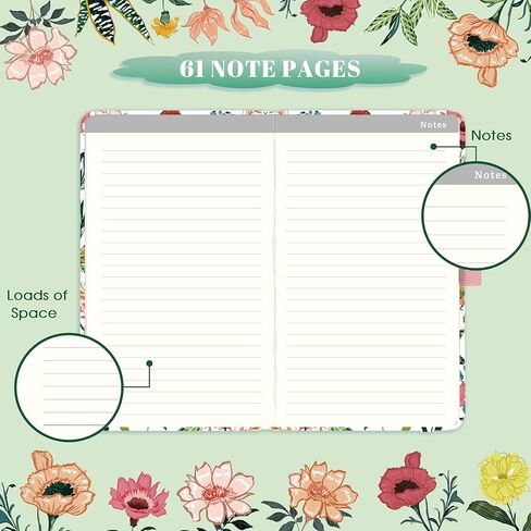 2025 Planner – Weekly ＆ Monthly Planner 2025, Jan. 2025 – Dec. 2025, 6.4" x 8.5" with Tabs, Flexible Hardcover, Thick Paper, Strong Twin-Wire Binding, Back Pocket, Inspirational Quotes ＆ Notes in Saudi Arabia