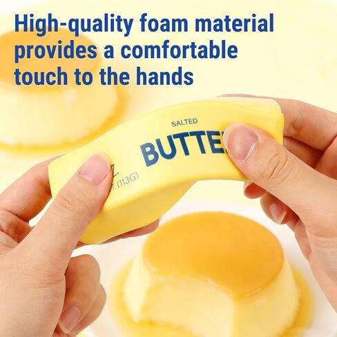 2PCS Slow Rising Butter Squishy Toys, 2026 New Realistic Butter Stick, Soft and Stretchy Fidget Toys for Anxiety and Stress Relief, Party Favors, Squeeze Toy for Adults in Kuwait
