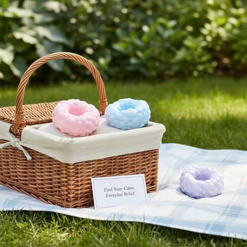 3Pcs Crunchy Noisy Stress Balls, Ice Skin Crunchy Squishy Balls, Soft Moldable Squeeze Balls for Home Office or Travel (Purple, Pink, Blue) in Kuwait